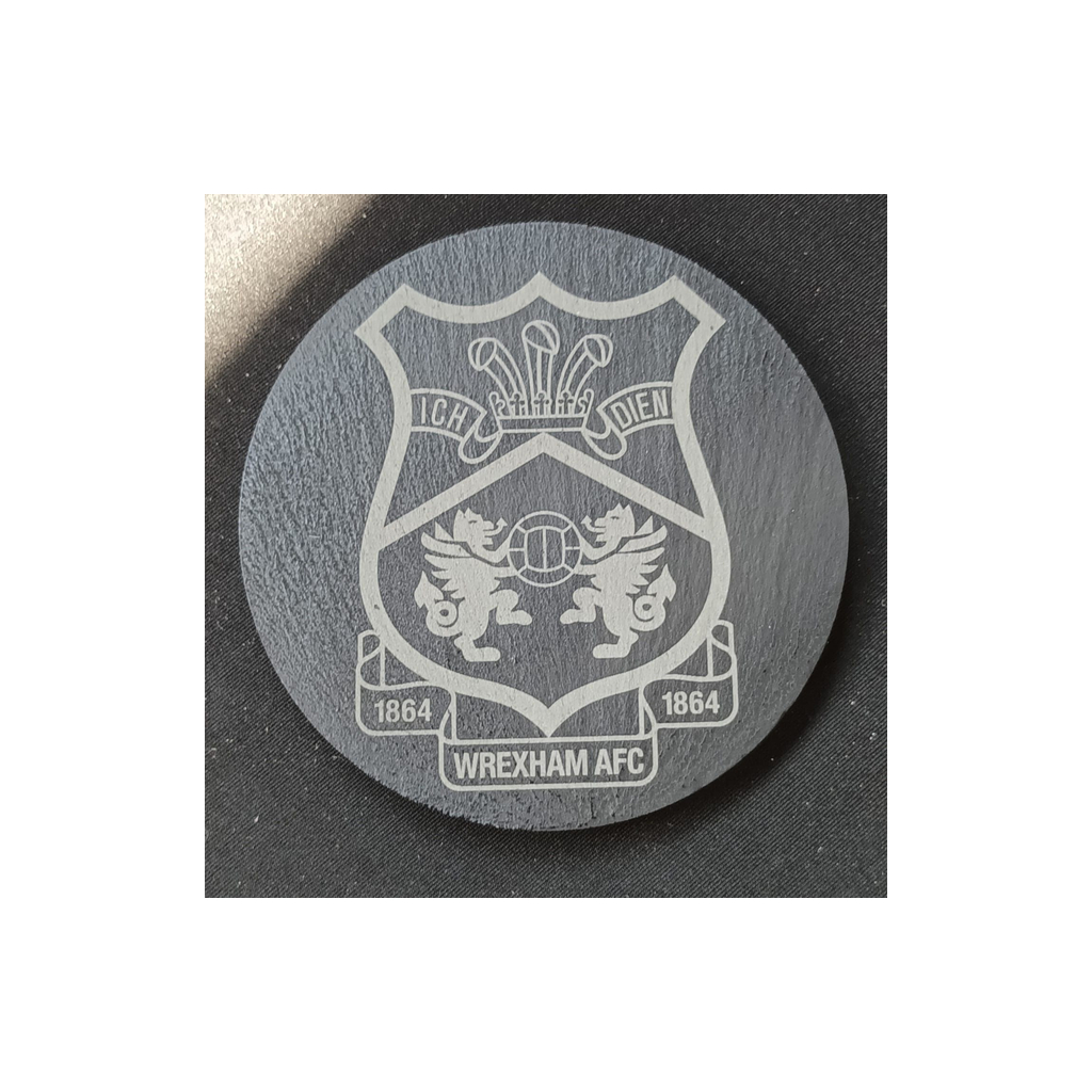 Wrexham AFC Slate Coaster Round