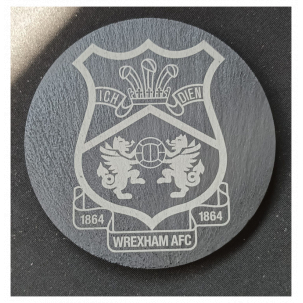 Wrexham AFC Slate Coaster Round