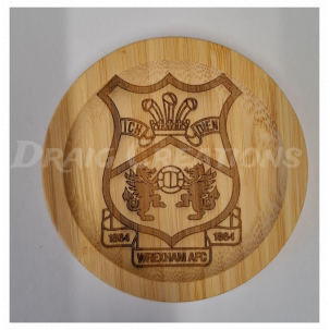 Wrexham AFC Bamboo Coaster - Officially Licensed