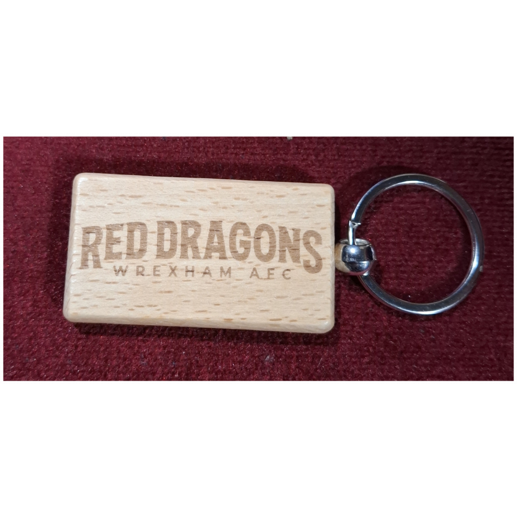 Official Wrexham Red Dragons Keyring