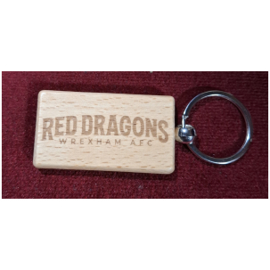 Official Wrexham AFC Red Dragons Keyring