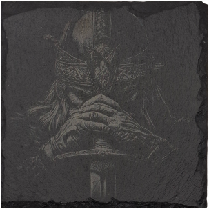 Laser Engraved Viking Slate Coasters – Viking and Warrior Designs